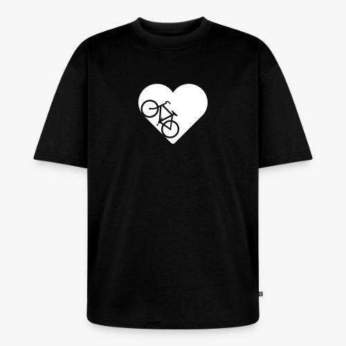 Bike in heart - Unisex Premium Oversized Organic T-Shirt