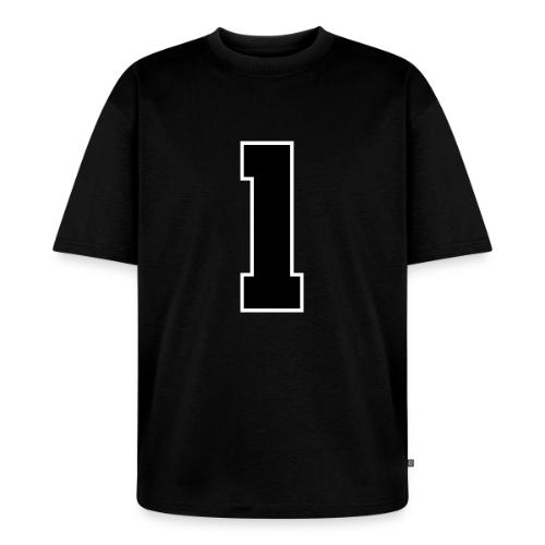 Varsity Number 1 Athletic Style - Unisex Oversized Organic T-Shirt