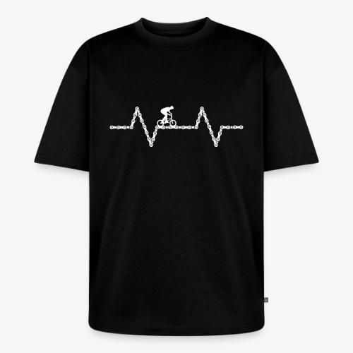 bmx bike heartbeat - Unisex Premium Oversized Organic T-Shirt