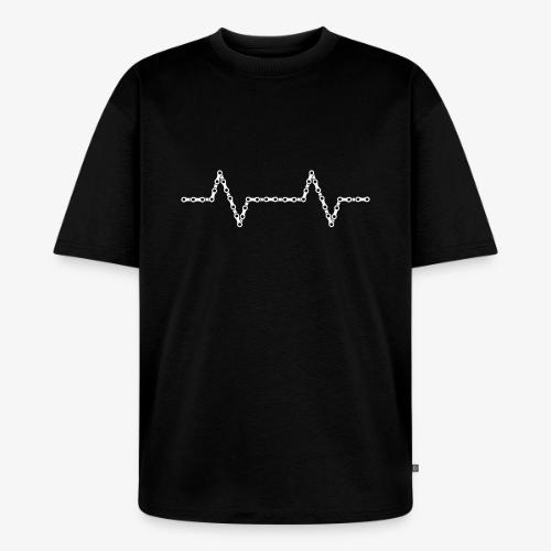 Bike Chain Heartbeat - Unisex Premium Oversized Organic T-Shirt