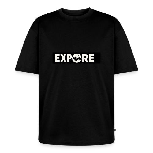 Adventure Oxygen Nature Mountain Forest Typography - Unisex Oversized Organic T-Shirt