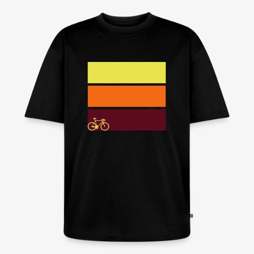 tricolor with bicycle - Unisex Premium Oversized Organic T-Shirt