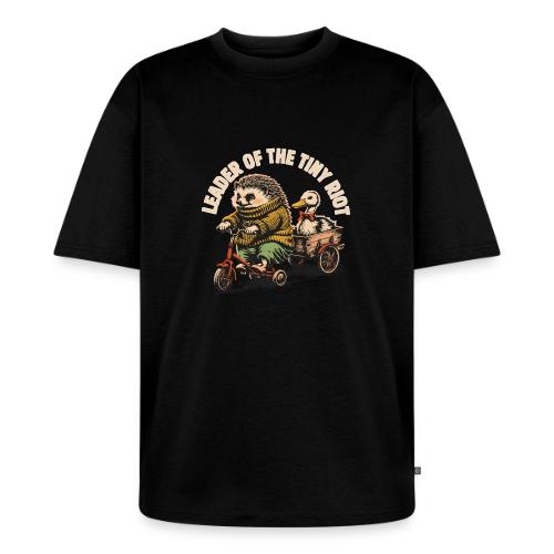 Leader of the Tiny Riot Design - Unisex Oversized Organic T-Shirt