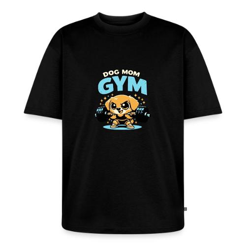 Chibi Dog Gym Workout - Unisex Oversized Organic T-Shirt