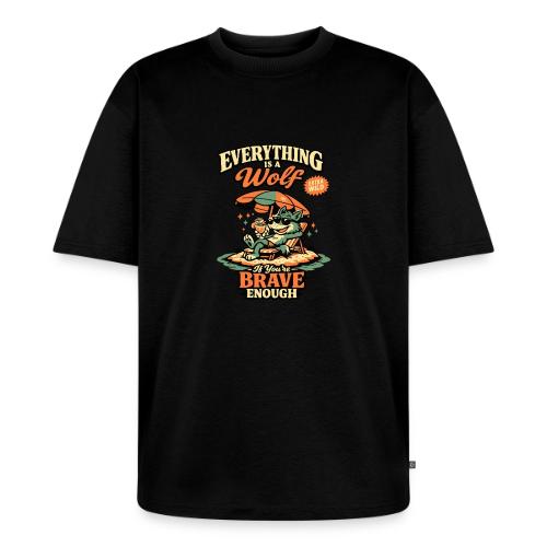 Everything Is A Wolf – Retro Chill - Unisex Oversized Organic T-Shirt