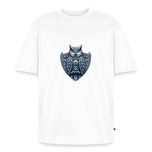Night Watch Owl T Shirt, Sarcastic Dad Gift - Unisex Oversized Organic T-Shirt