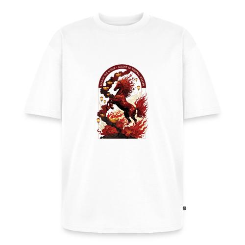 Year of the Horse Rise T Shirt,Lunar New Year Gift - Unisex Premium Oversized Organic T-Shirt