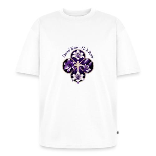 Easter Eternal Bloom Lily Crown T Shirt, Gift - Unisex Oversized Organic T-Shirt