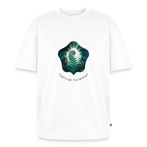 Easter Unfurl in Light Resurrection T Shirt, Gift - Unisex Oversized Organic T-Shirt