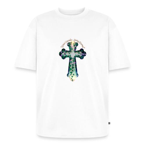 Easter Grace Cascades Eternal T Shirt, Mercy Gift - Unisex Oversized Organic T-Shirt