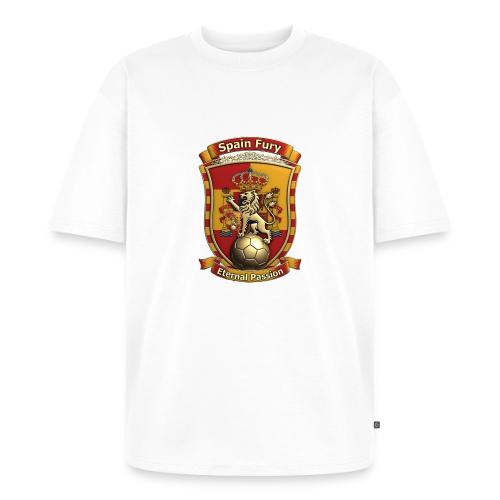 Spain Lion Fury T-Shirt, Spanish Crest Gift - Unisex Oversized Organic T-Shirt