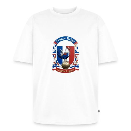 France Rooster Reign T-Shirt, Tricolore Pride Gift - Unisex Premium Oversized Organic T-Shirt