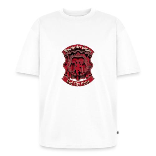 Red Manchester T Shirt, Red Soccer City Pride Gift - Unisex Oversized Organic T-Shirt