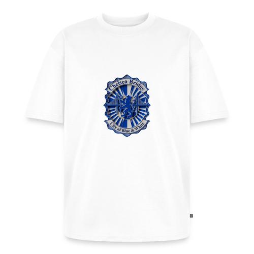 Chelsea Blue Bridge T Shirt, Soccer Fan Gift - Unisex Oversized Organic T-Shirt