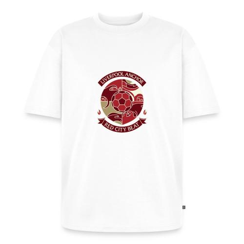 Liverpool Anchor T Shirt, Soccer City Pride Gift - Unisex Oversized Organic T-Shirt