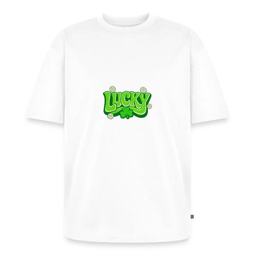 Lucky 70s Retro T-Shirt - Unisex Oversized Organic T-Shirt