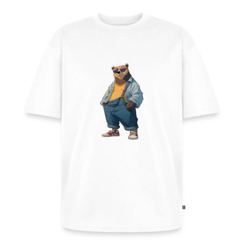 Fashion Streetwear Bear Cartoon Art - Unisex Premium Oversized Organic T-Shirt