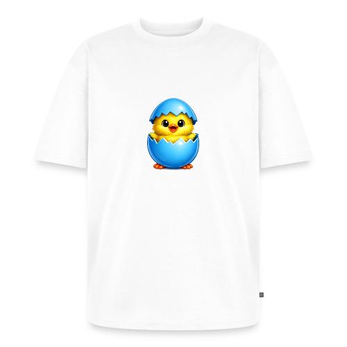 Easter Chick Blue - Unisex Oversized Organic T-Shirt