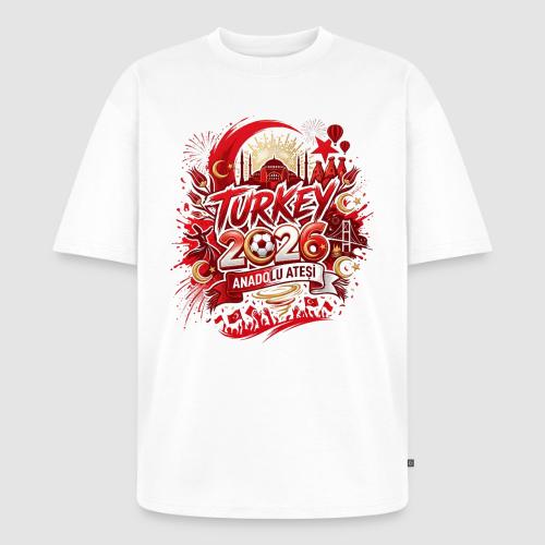 Türkiye 2026 —anadolu atesi | World Cup - Unisex Premium Oversized Organic T-Shirt