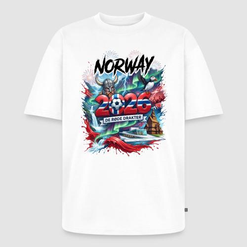 Norway 2026 — De Røde Dra | World Cup - Unisex Premium Oversized Organic T-Shirt