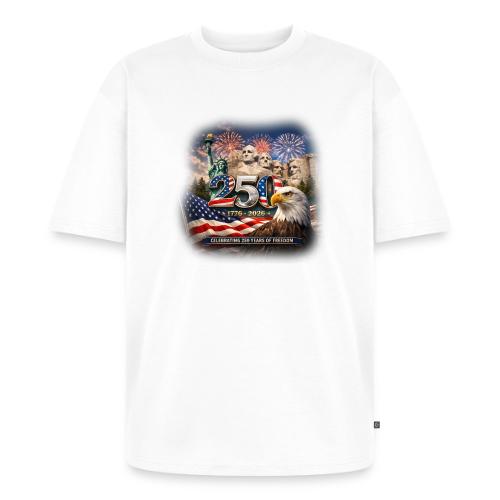 1776-2026 | Celebrating 250 Years of Freedom - Unisex Oversized Organic T-Shirt