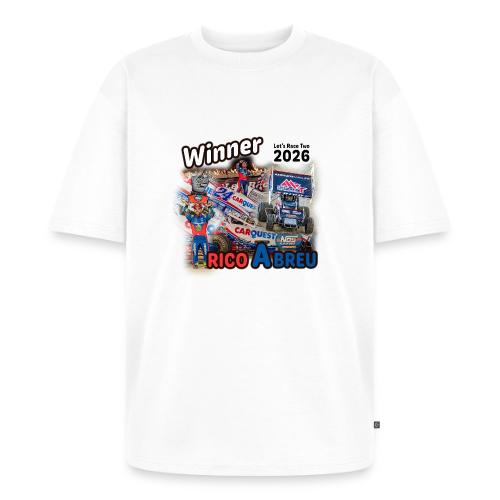 Rico Abreu #LetsRaceTwo Winner - Unisex Oversized Organic T-Shirt
