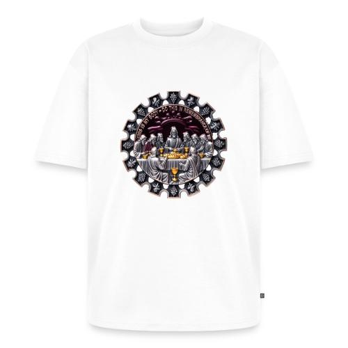 Last Supper Communion T Shirt, Faith Gift - Unisex Oversized Organic T-Shirt