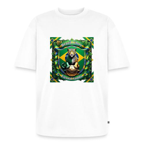 Brazil Jaguar Glory T-Shirt, Flag Pride Badge Gift - Unisex Oversized Organic T-Shirt