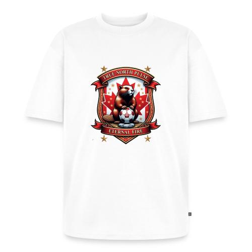 Canada Beaver Crest T-Shirt, Pride Badge Gift - Unisex Premium Oversized Organic T-Shirt