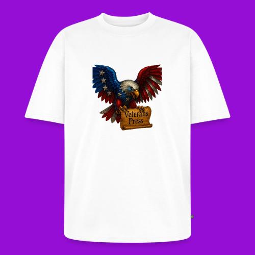 Veterans Press Bald Eagle - Unisex Oversized Organic T-Shirt