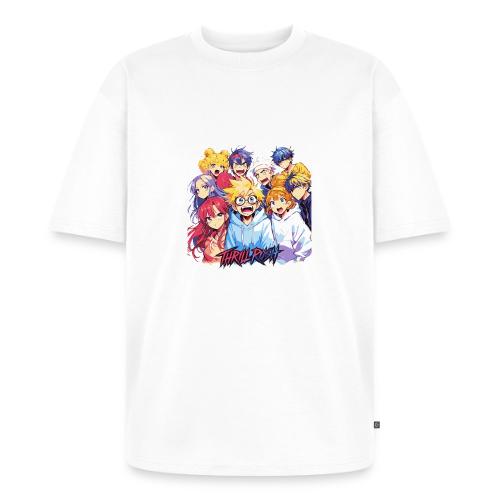 Thrill Rush Anime Squad Streetwear - Unisex Oversized Organic T-Shirt