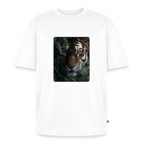 Tiger Jungle Eyes Wildlife Design - Unisex Premium Oversized Organic T-Shirt