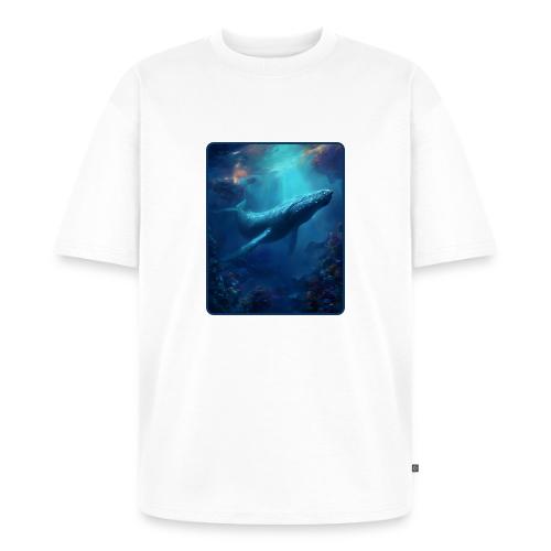 Humpback Whale Ocean Reef Design - Unisex Premium Oversized Organic T-Shirt
