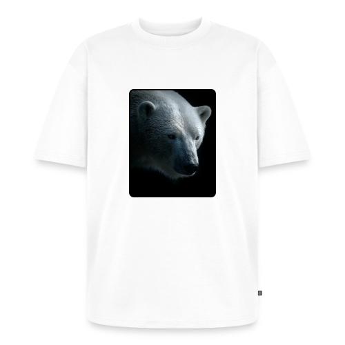 Polar Bear Close-Up Wildlife Design - Unisex Premium Oversized Organic T-Shirt