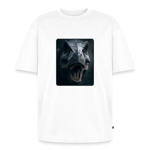 T Rex Cinematic Close-Up Design - Unisex Premium Oversized Organic T-Shirt