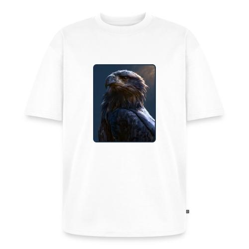 Majestic Eagle Cinematic Portrait Design - Unisex Premium Oversized Organic T-Shirt