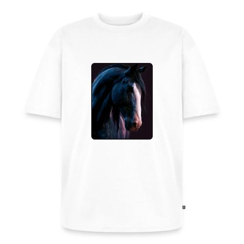 Noble Horse Cinematic Portrait Design - Unisex Premium Oversized Organic T-Shirt