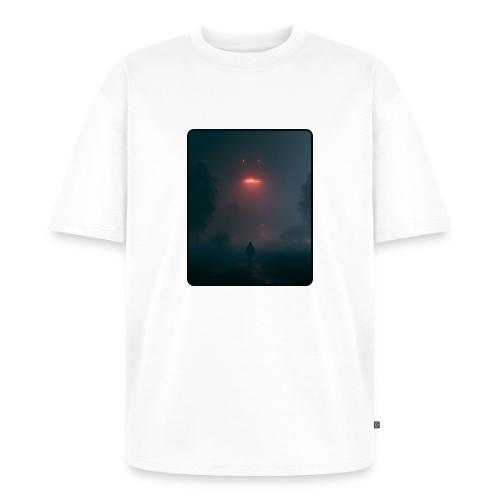 Mysterious UFO Encounter Design - Unisex Premium Oversized Organic T-Shirt