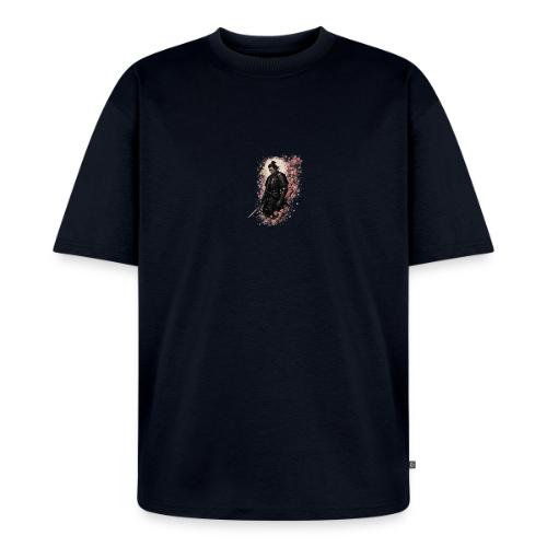 Samurai cherry blossoms - Unisex Oversized Organic T-Shirt