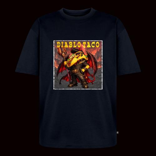 The Diablo Taco Spicy Demon Character - Unisex Oversized Organic T-Shirt