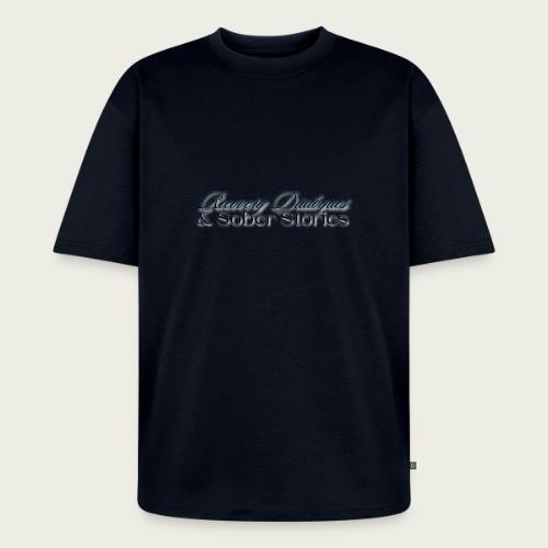 Recovery Dialogues and Sober Stories Official Logo - Unisex Oversized Organic T-Shirt