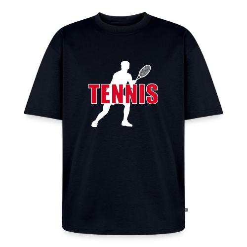 Red Court Tennis - Unisex Oversized Organic T-Shirt