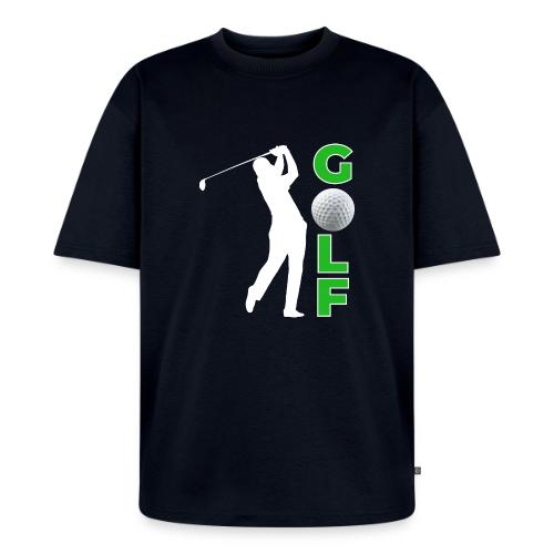Golf: Classic Golf Motion - Unisex Premium Oversized Organic T-Shirt
