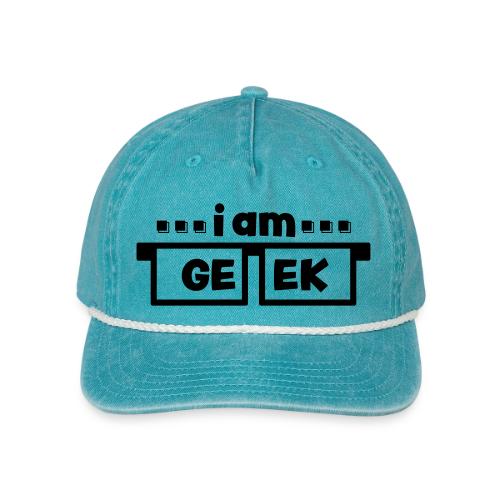 iamGEEK LOGO - Hat - Vintage Washed Rope Cap