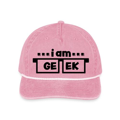 iamGEEK LOGO - Hat - Vintage Washed Rope Cap