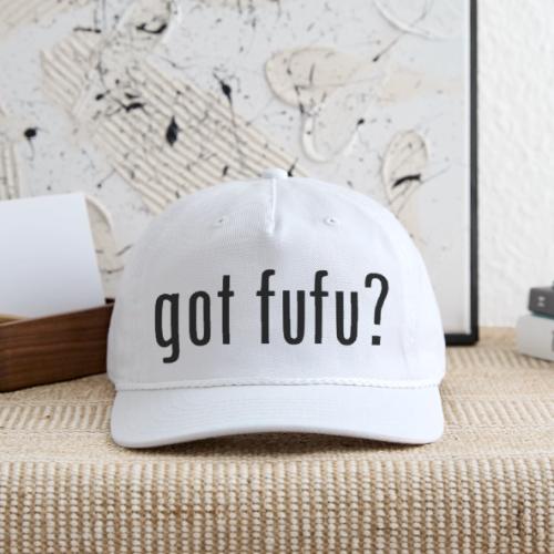 gotfufu-black - Vintage Washed Rope Cap