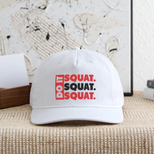 Do It. Squat.Squat.Squat - Vintage Washed Rope Cap