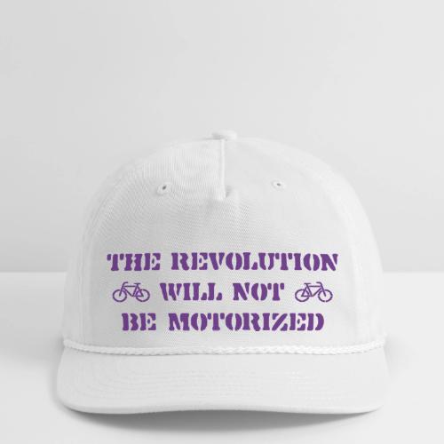 The Revolution Will Not Be Motorized - Vintage Washed Rope Cap