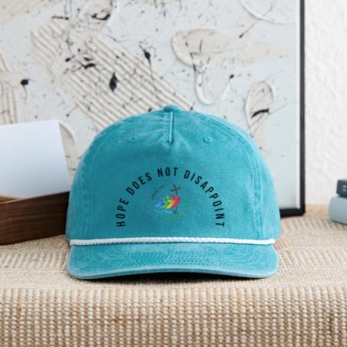 pilgrims of hope 2025 logo hope - Vintage Washed Rope Cap