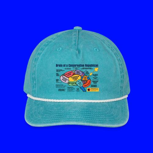 Brain of a Conservative Republican - Vintage Washed Rope Cap